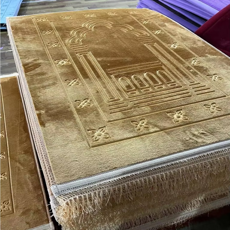 Raschel Printed Non Slip Easy Clean Home Gift Muslim Worship Chinese Factory Prayer Mat 1