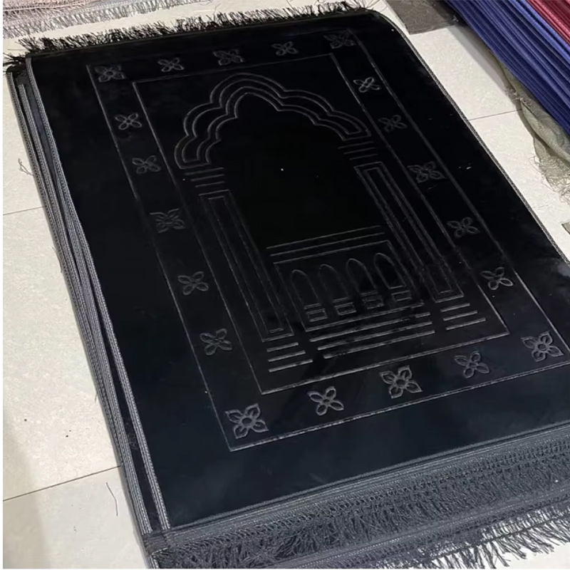 Raschel Printed Non Slip Easy Clean Home Gift Muslim Worship Chinese Factory Prayer Mat 3