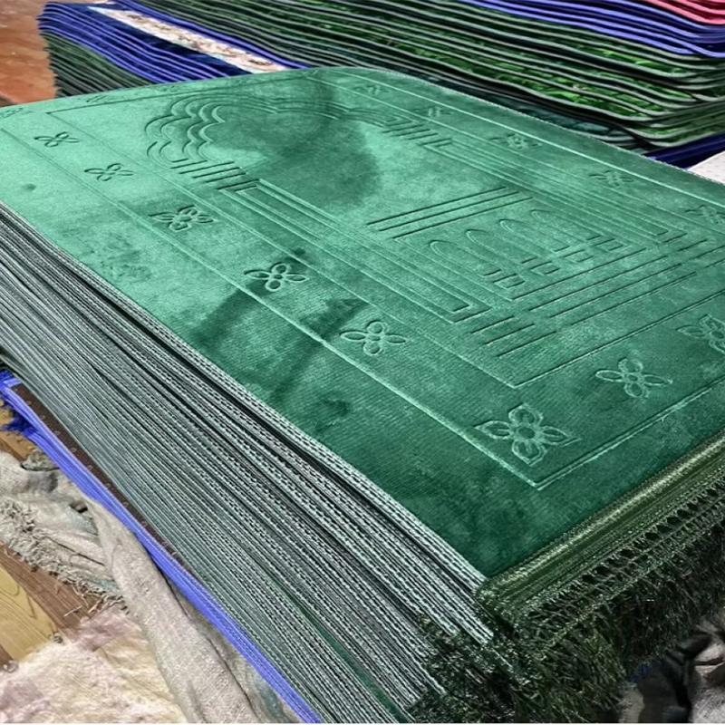Raschel Printed Non Slip Easy Clean Home Gift Muslim Worship Chinese Factory Prayer Mat 4