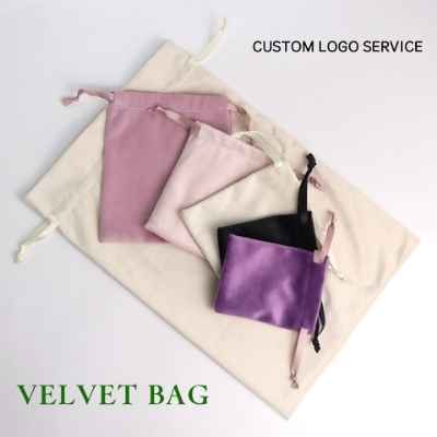 Velvet Drawstring Dust Bag Custom Logo Velvet Pouch 4